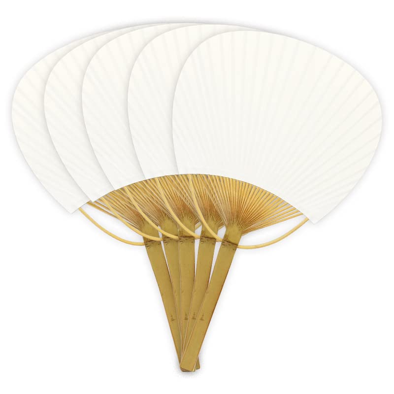 Amazon.co.jp: 日本製 平竹うちわ 小 白 無地 5枚 縦330mm×横